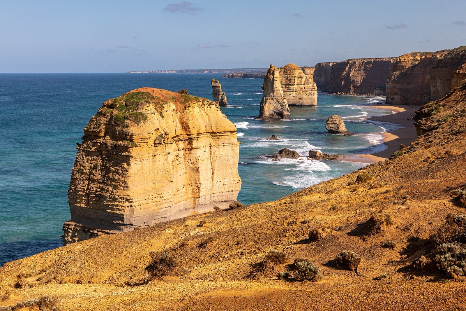 A stack in the surf, Port Campbell coast.
